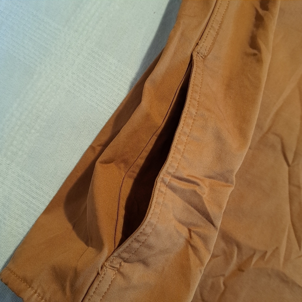 Lands' End men's size XXL or 50-52 Golden Pecan color, flannel lined, New - Picture 3 of 7